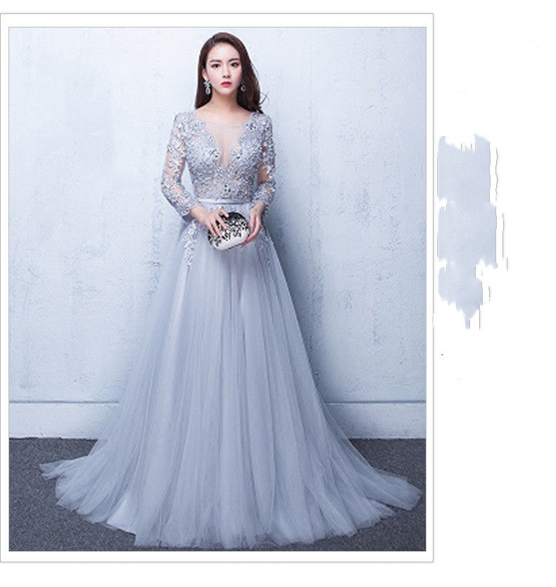 Fashion Temperament Gauze Skirt Bride Toast Dress