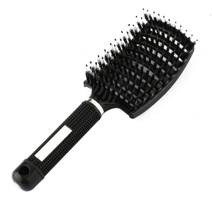 Curved Large Curved Comb, Boar Bristle Massage And Curly Hair Styling Comb