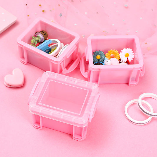 Creative Mini Portable Girls Ring Earrings Jewelry Box