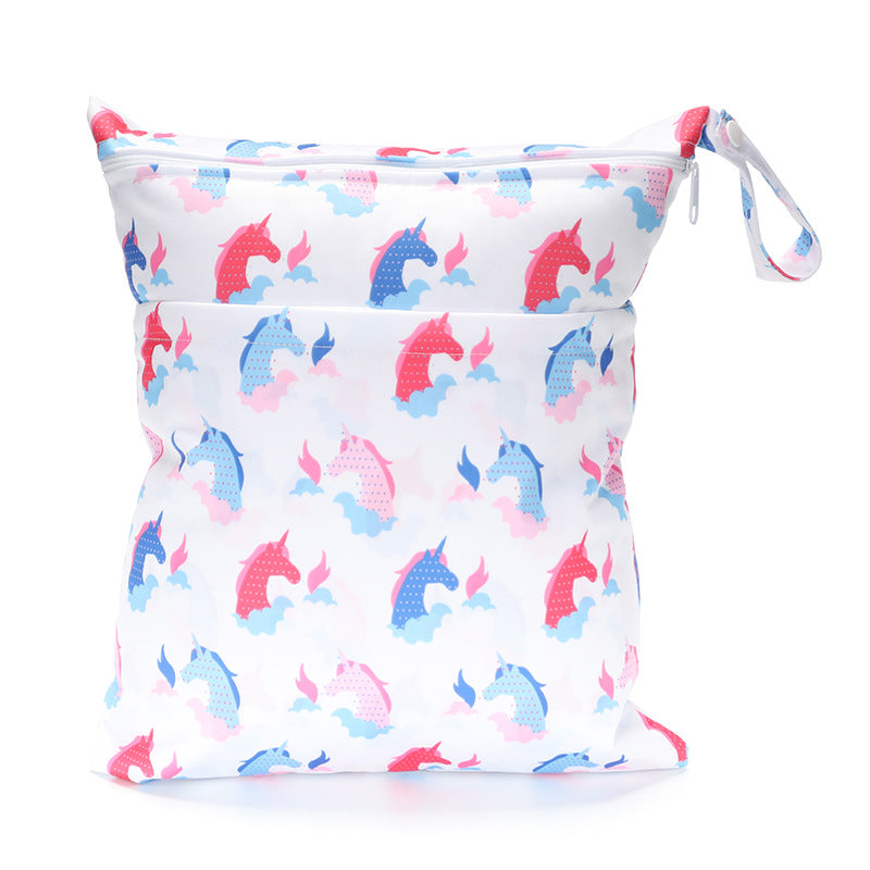 Digital Printing New Pattern Double Pocket Diaper Bag