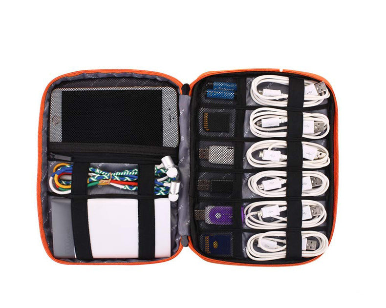 Multifunctional mobile power data cable storage bag