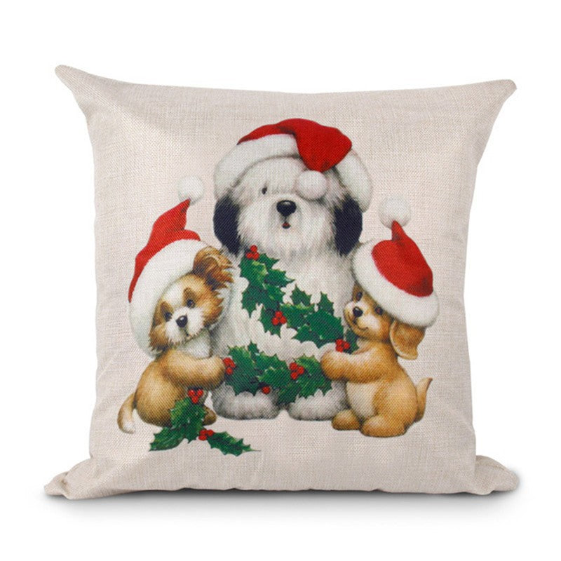 Christmas Hot-selling Home Sofa Office Creative Linen Pillowcase