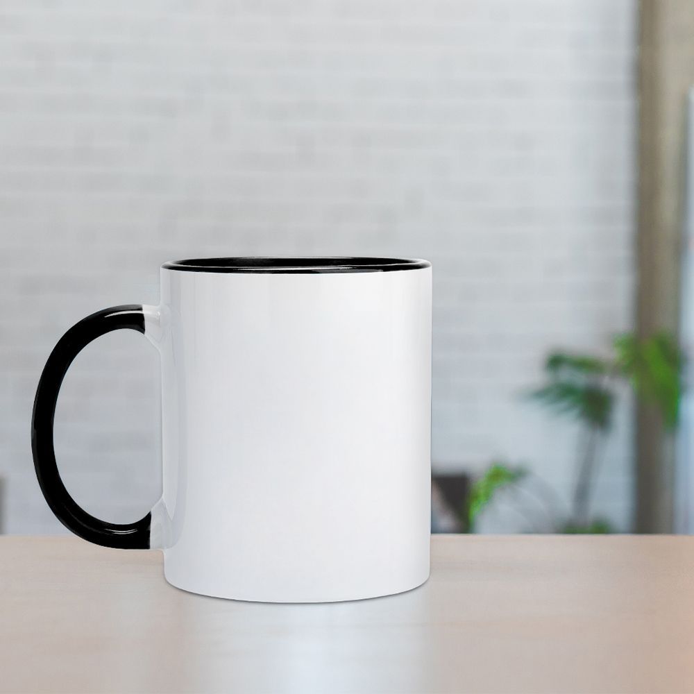 Colored Mug Interior And Handle