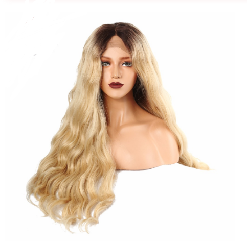 Long curly hair wig set