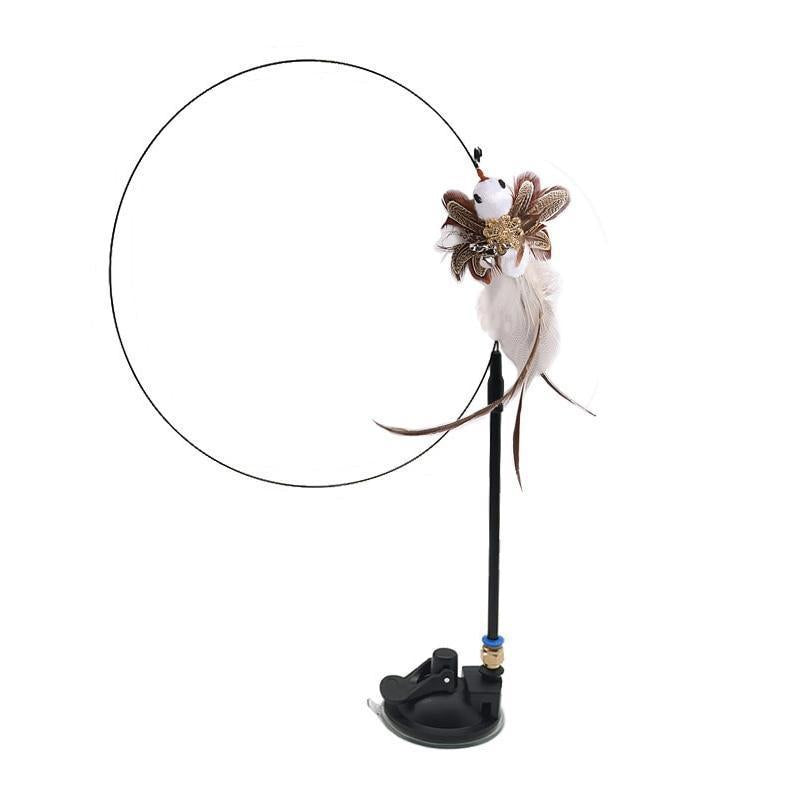 Cat Funny Cat Stick Feather With Bell