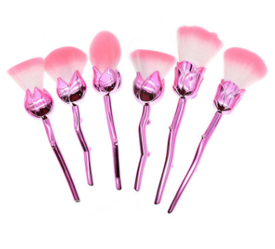 New 6 Roses Color Handle Makeup Brush Makeup Brush Beauty Makeup