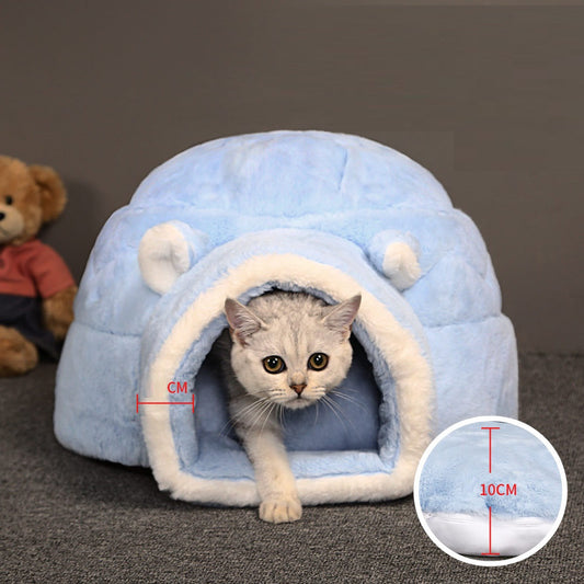 Fully Enclosed Dual-purpose Pet Sleeping Autumn And Winter Cute Nest