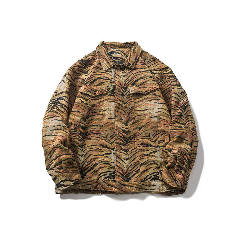 Men's Vintage Tiger Jacquard Jacket