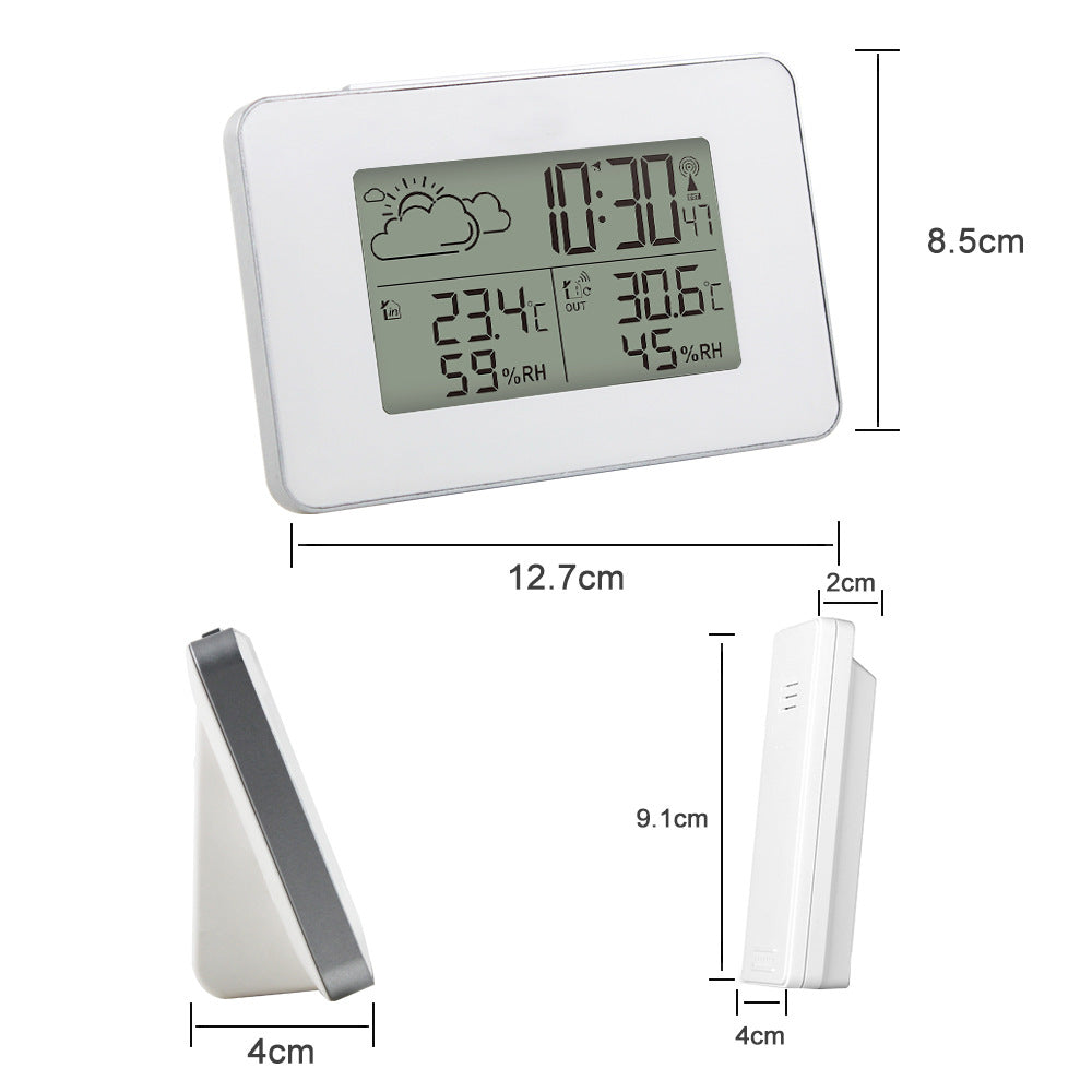 USB Type Functional Weather Clock Electronic Alarm Clock