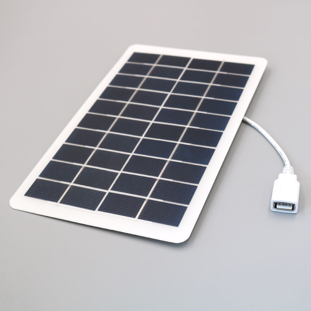 Solar Panel Mobile Phone Charging Power Supply Is Small And Portable