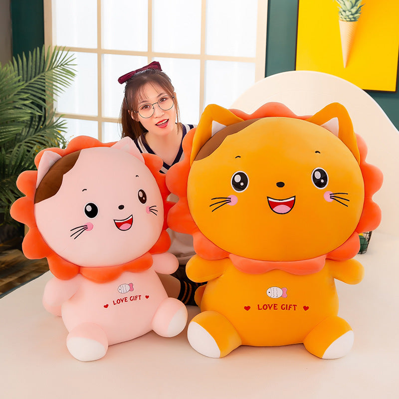 Sunflower Cat Plush Toy Cute Kitten Doll