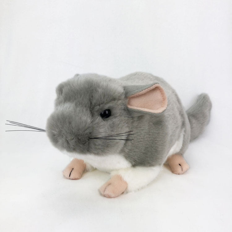 Simulated Animal Chinchilla Plush Toy Realistic Ornament