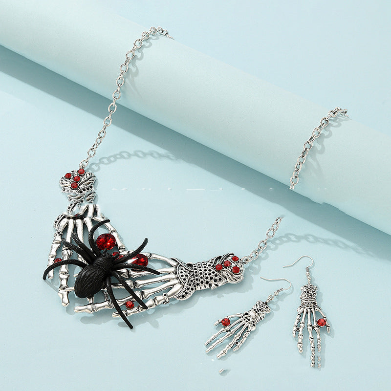 Punk Style Halloween Simulation Soft Rubber Jewelry Necklace