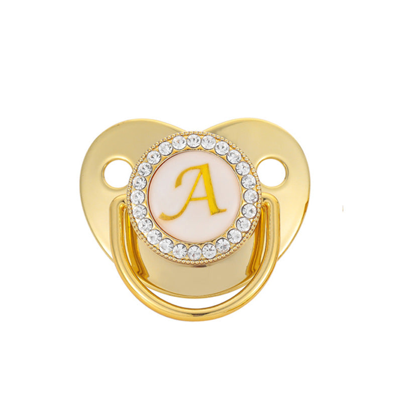 Baby Gold 26 Letter Soothing Pacifier - globaltradeleader