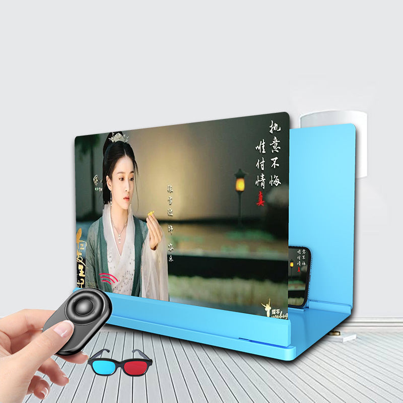 Blu-ray Ultra-clear Mobile Phone Screen Magnifier Eye Protection Lazy Bracket