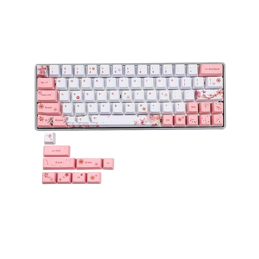 Sakura Keycap Key OEM Height Five-sided Sublimation Keycap