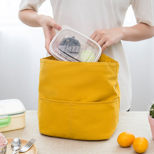 Canvas Eco-friendly Renewable Material Portable Lunch Box Bento Bag