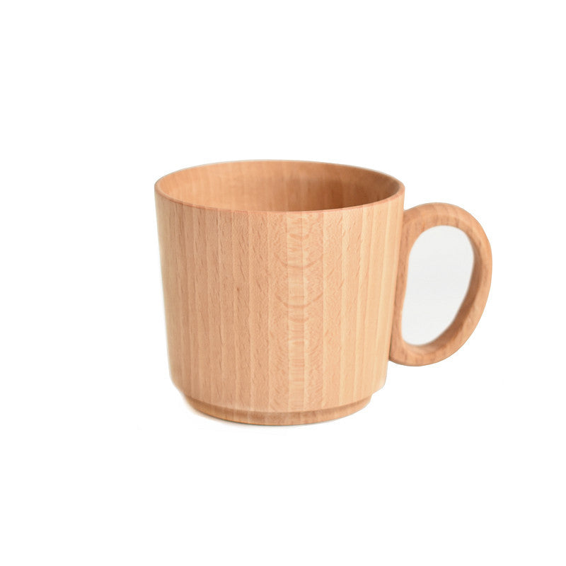 Beech Wood Jujube Wood Coffee Cup Three-piece Tea