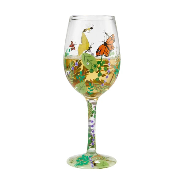 Hand-painted Crystal Wine Glasses Goblets For A Christmas