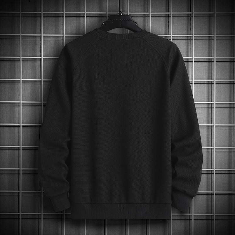 Five-star Embroidered Patch Crew Neck Sweatshirt