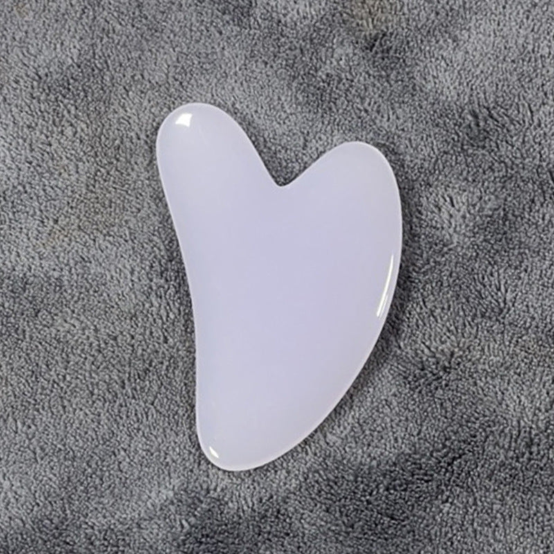 Resin Beeswax Heart-shaped Gu Sha Facial Scraping Sheet For