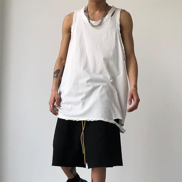 Men's Perforated Loose Sleeveless Breathable Vest