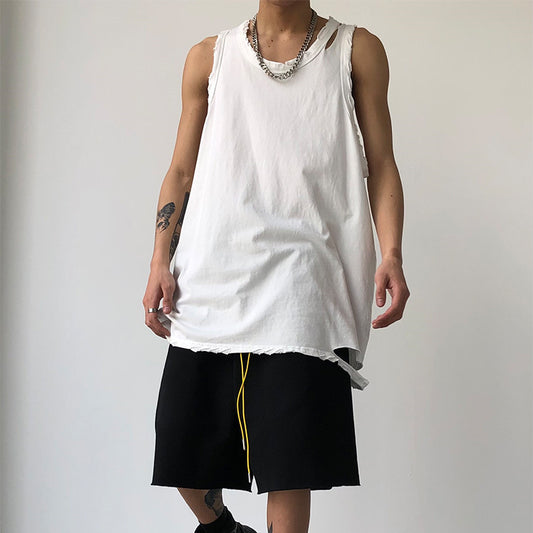 Men's Perforated Loose Sleeveless Breathable Vest