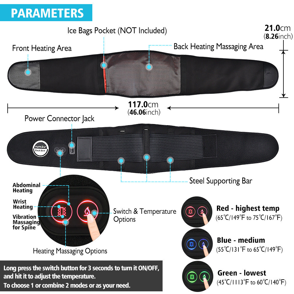 Red Light Heating Massage Electric Heating Belt