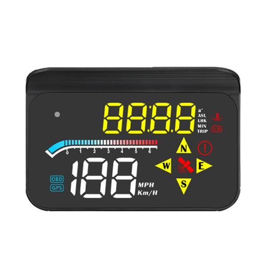 Yellow And White High Version Car OBD GPS Dual System HUD Head-up Display