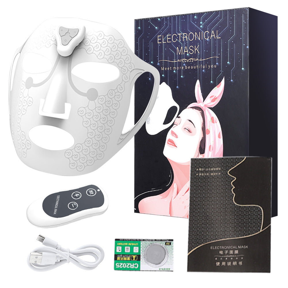 Micro Current Wireless Remote Control Silicone Electronic Facial Mask Instrument