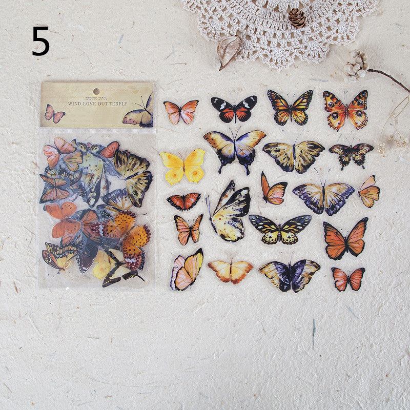 Sticker Wings Herbarium Series Handbook Material Decoration