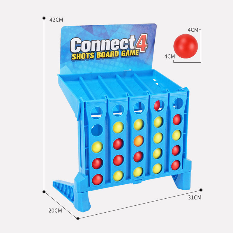 Educational 4 Connect Ball Plaything Parent-Child Interaction Connect 4 Shots Bouncing Ball Connect Toy