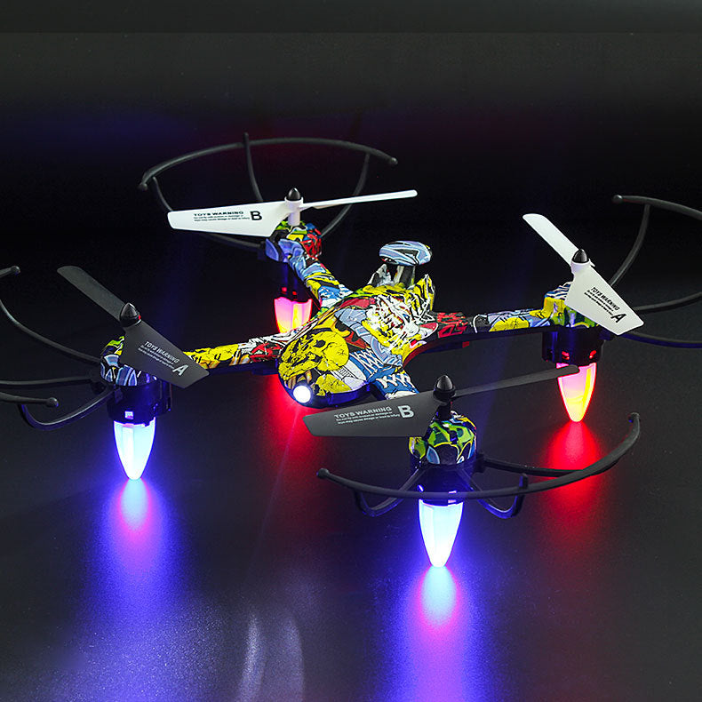 Graffiti remote control aircraft quadcopter