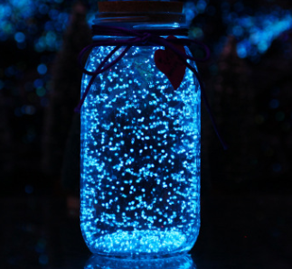 Fluorescent wishing bottle
