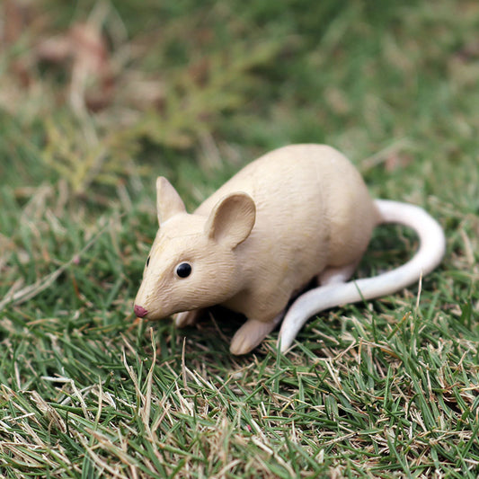 Solid Simulation Wild Animal Model Toy Mini Mouse Mouse Hamster Children's Early Education Doll Ornaments