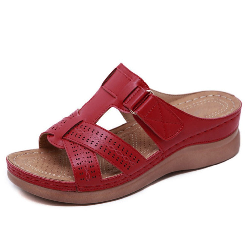 Wedge Sandals Summer Vintage Anti-slip Slippers Retro Slides Shoes