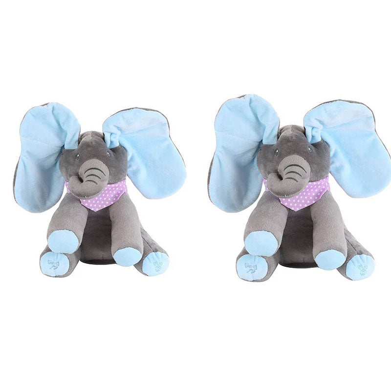 Peekaboo Elephant Plush Toy Children's Educational Electric