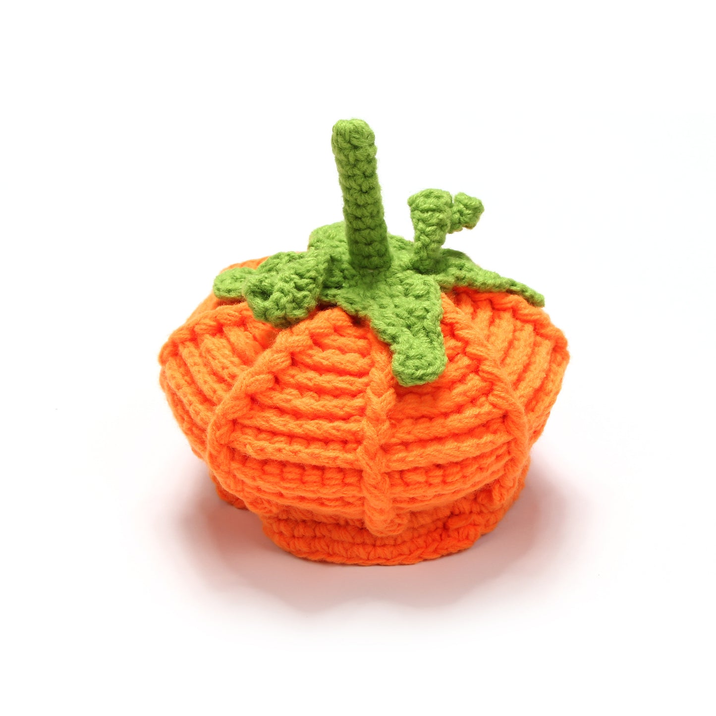 Halloween Pumpkin Hat Children's Yellow Yarn