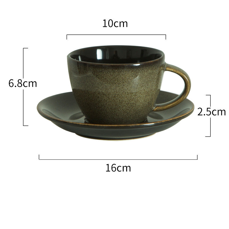 Retro Coffee Cup And Saucer Set Creative Personality Ceramic