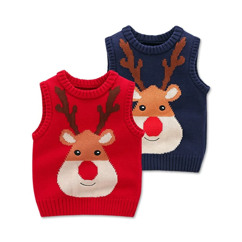 Pet Christmas Sweater Elk Printed Pattern Knitwear For Dogs Cats Winter Warm Xmas New Year Knittwear Knitted Clothing Cute Pet