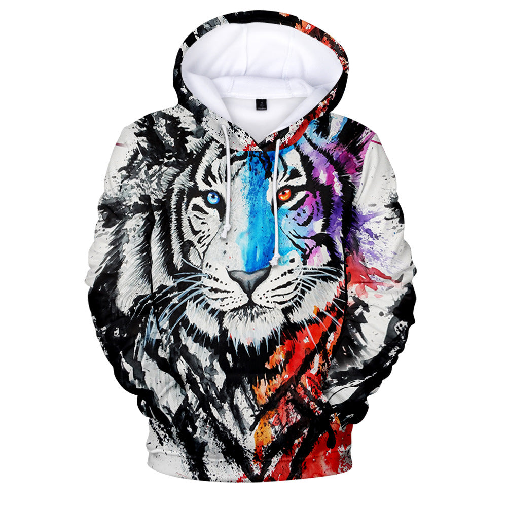 Men's Hoodie Animal Style Tiger Creative Print