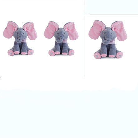 Peekaboo Elephant Plush Toy Children's Educational Electric