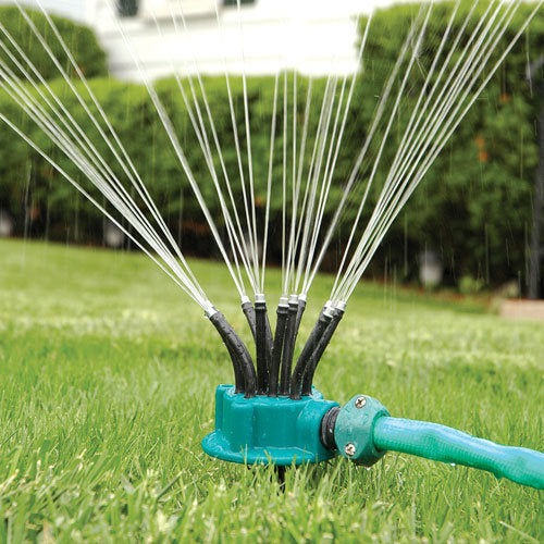 360 Degree Garden Automatic Multi-head Sprinkler Watering Sprinkler Gardening Tool Irrigation Sprinkler Shower