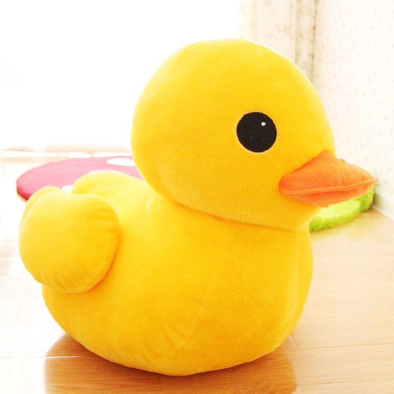 Small yellow duck plush toy