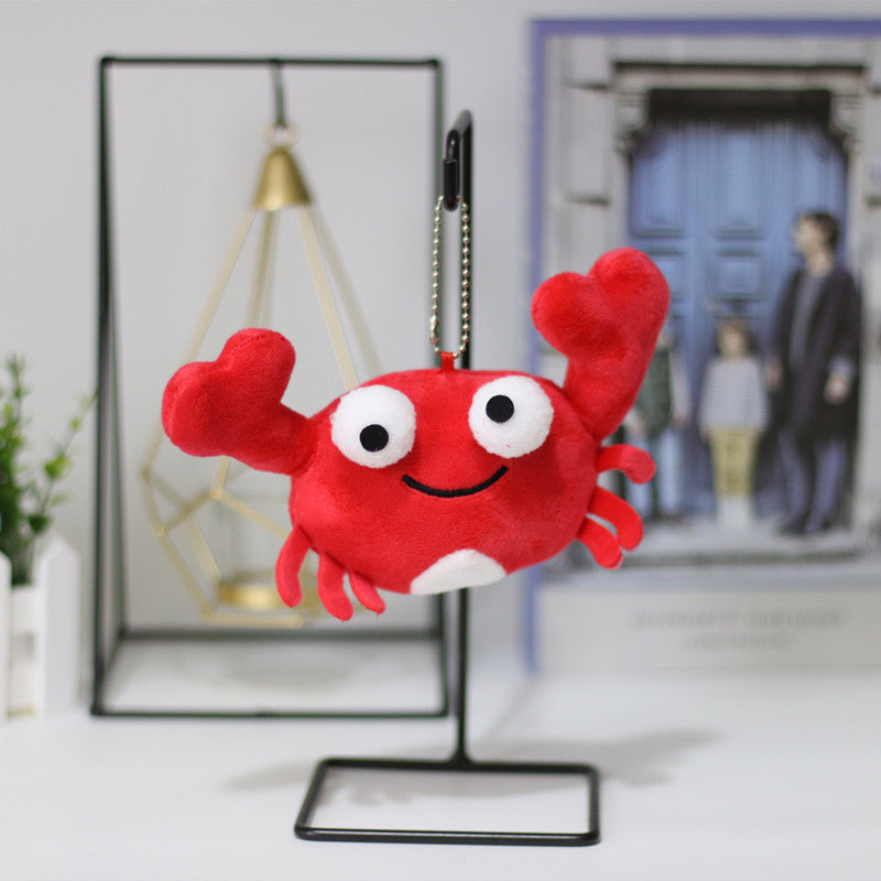 Mini Crayfish Doll Plush Toy Crab Pendant