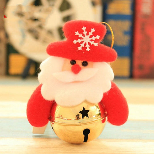 Decorations Christmas Tree Small Pendant Old Man Doll Holding Bell Decoration Supplies