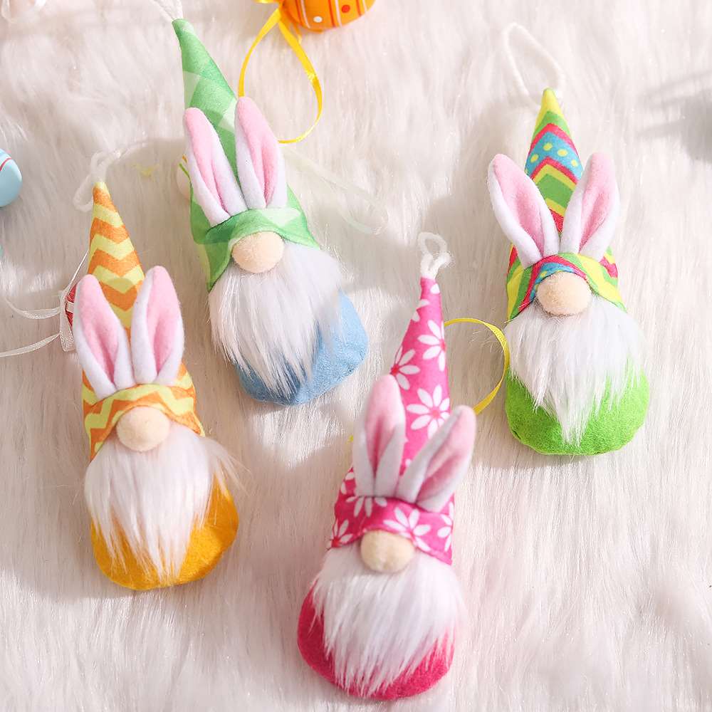 Easter Gifts Home Decorative Dolls Beard Ears