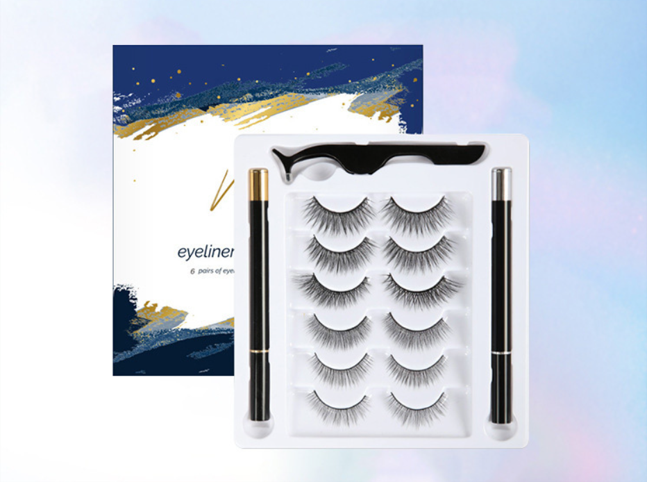 Natural Eyeliner Black Transparent Self-adhesive False Eyelashes