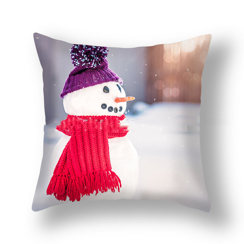 Christmas Pillowcase Cute Snowman Ins