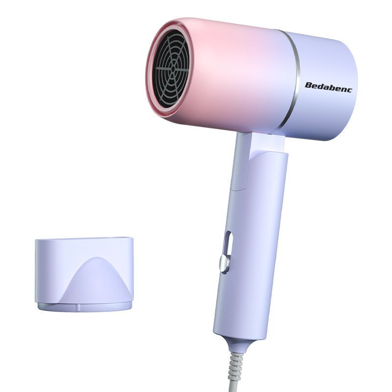 Portable Folding Low Power Cold And Hot Blue ABS Hair Dryer